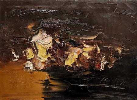 Quadro di Sergio Scatizzi Composizione floreale  - olio tela 